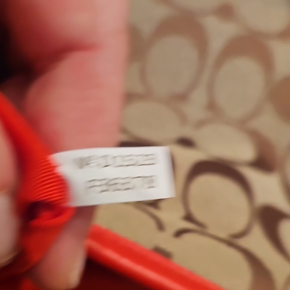 Coach Signature Crossbody Bag - Brown and Red - Picture 7 of 7